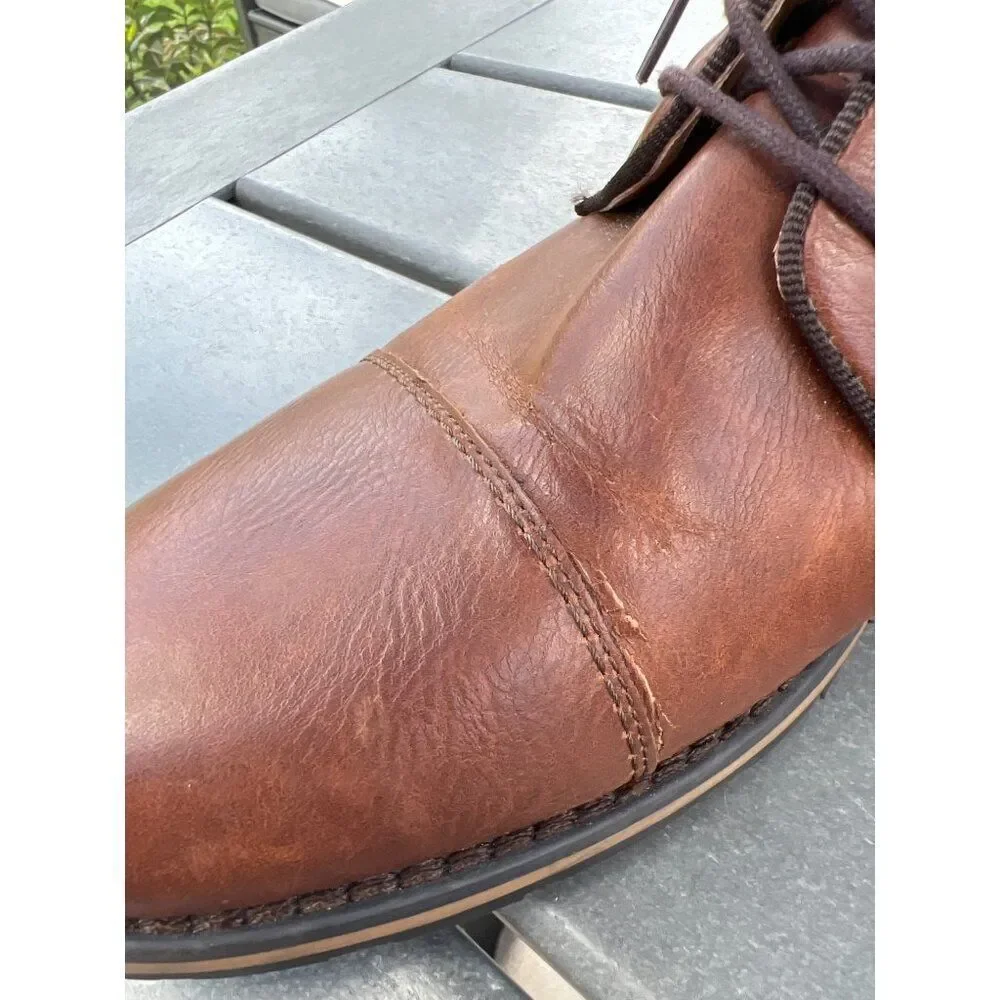 APT. 9 Men Tan Lace-Up Ankle Boots Shoes Size 10.5 M